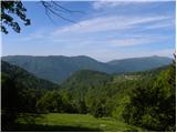 Krn - Srednji vrh (above lake Jezero v Lužnici)